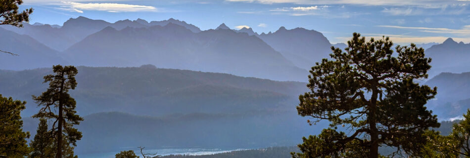 Alpenpanorama mit Walchensee vom Herzogstand