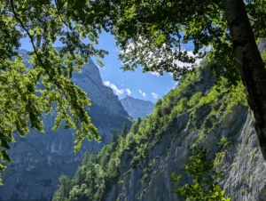 Die berühmte Alpspix Plattform aus der Höllentalklamm gesehen