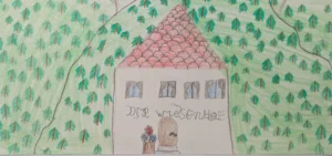 Kinderzeichnung des Wiesenhofs