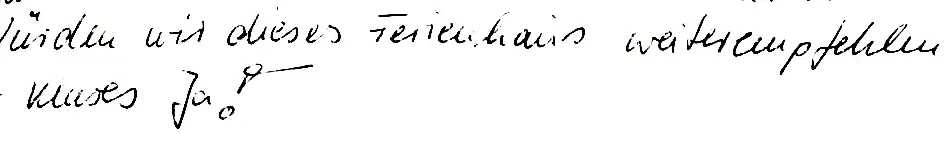 Zitat einer Bewertung eines Gastes durch unseren Fragenbogen bei der Abreise